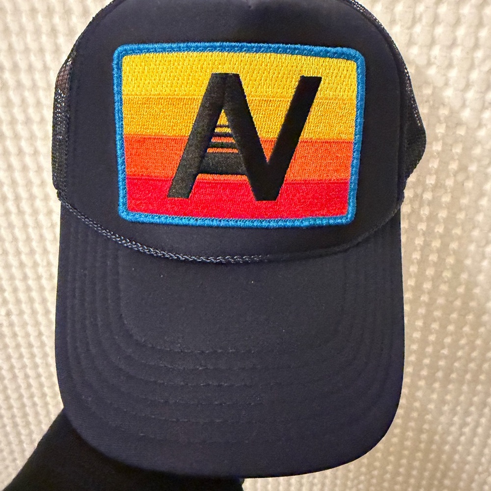 BRAND NEW Aviator Nation Rare Limited Release Navy Blue Trucker Hat with AN Logo